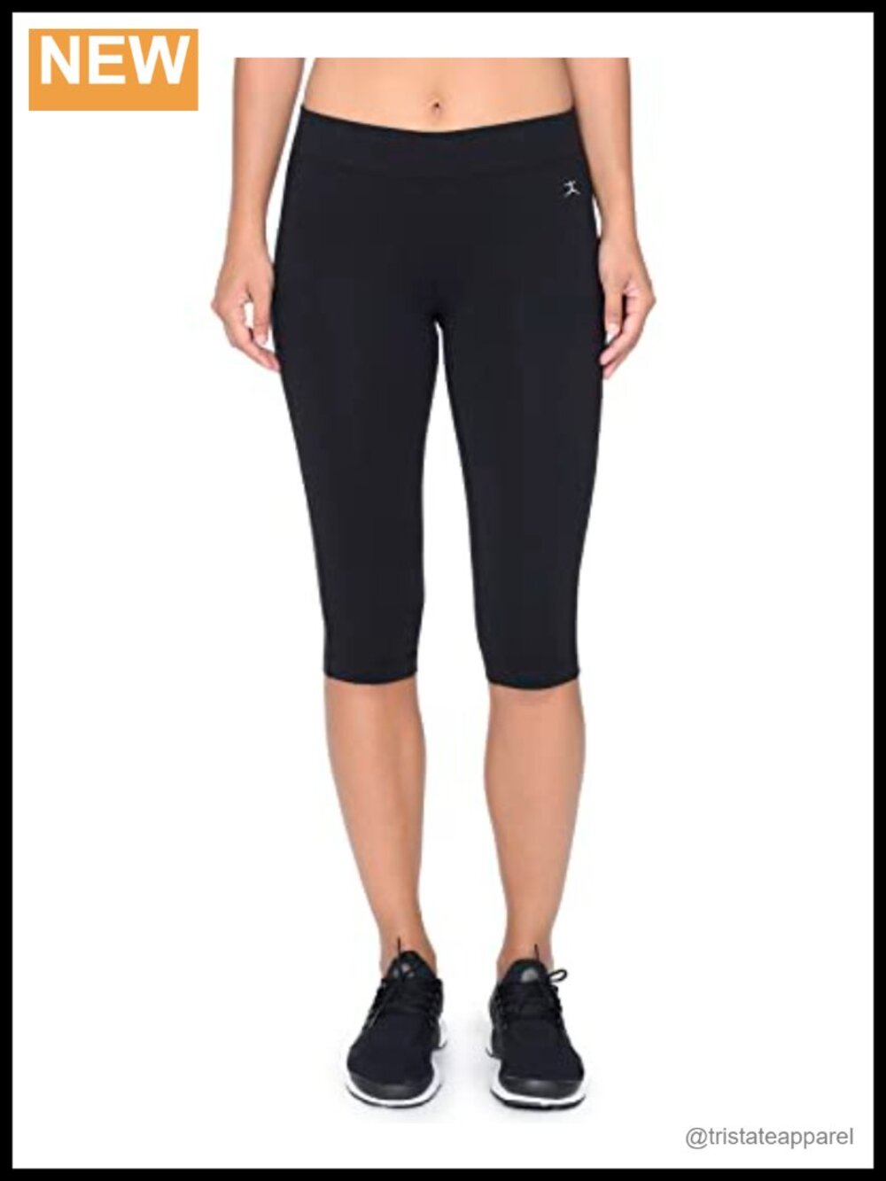 Danskin Essential Capri Athletic Leggings Mid Rise Moisture Wicking